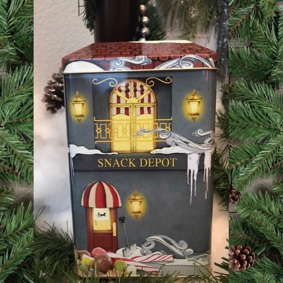 Tin - Village Candy Snack Depot- Canister. - Picture 3 of 10